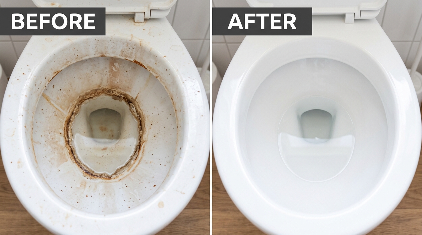 Fuugu Before and After Toilet Comparison